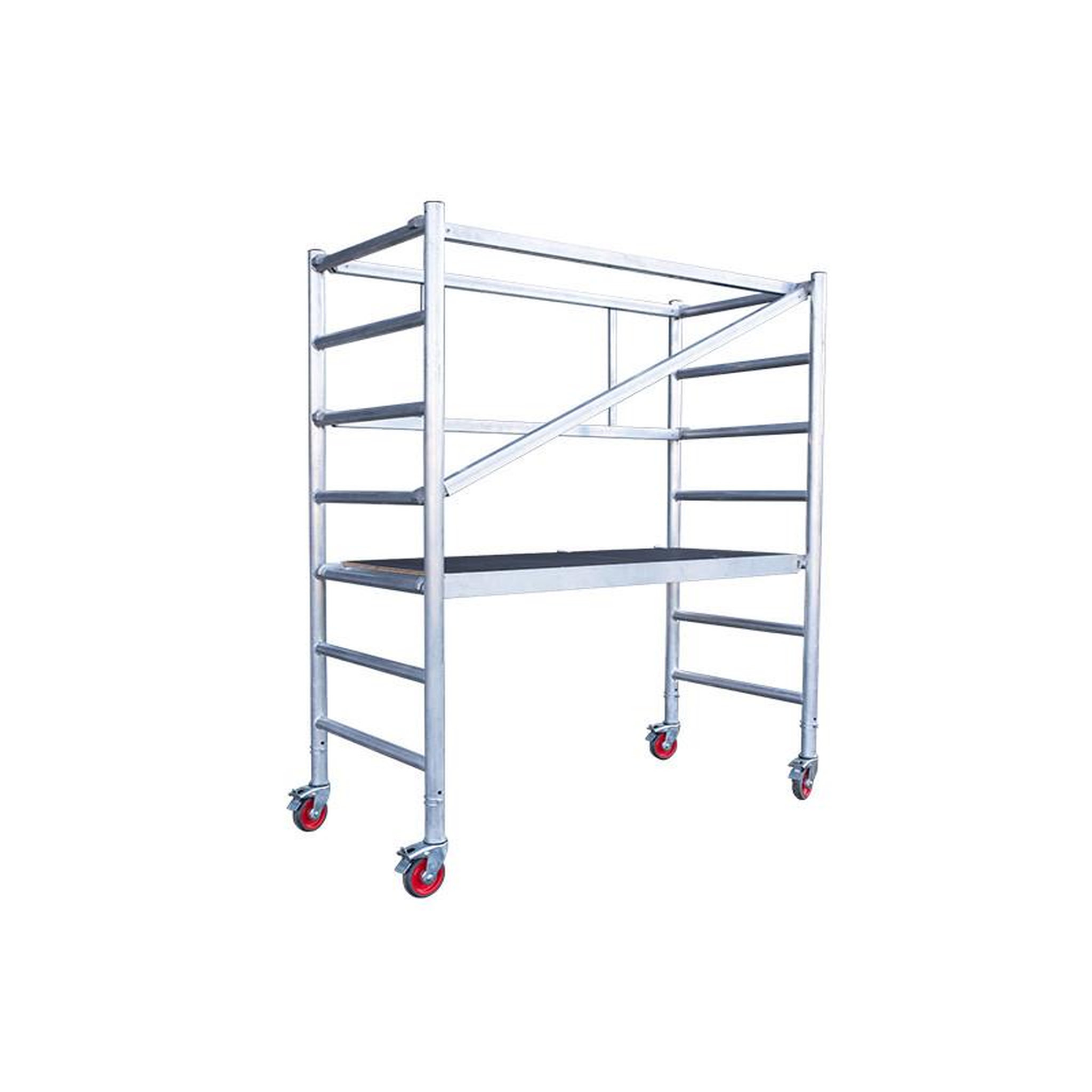 Voir la diapositive 5 : HAILO Echafaudage roulant professionnel 3,7m/5,7m en aluminium hailo expert pro
