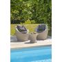 Voir la diapositive 3 : DCB GARDEN Salon de jardin 2 personnes TOTEM gris