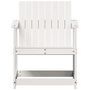 Voir la diapositive 4 : VIDAXL Chaise de jardin blanc 62x56x77 cm bois de pin massif