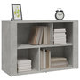 Voir la diapositive 4 : VIDAXL Buffet Gris beton 80x30x54 cm Bois d'ingenierie