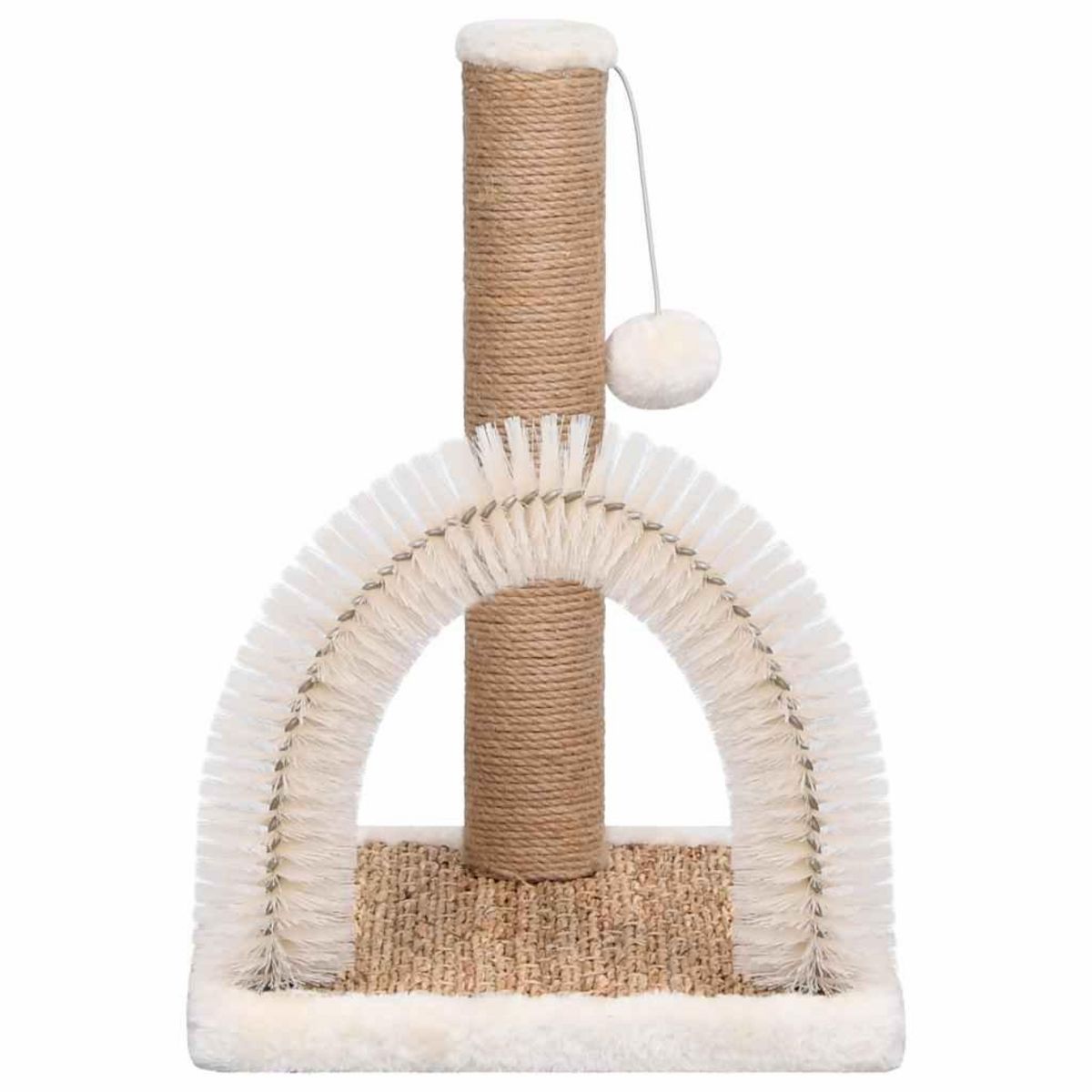 VIDAXL Arbre a chat avec brosse de toilettage en arche et grattoir