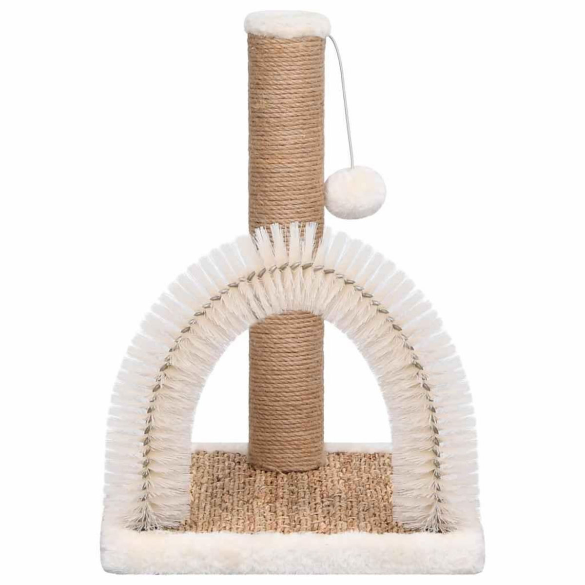VIDAXL Arbre a chat avec brosse de toilettage en arche et grattoir