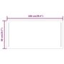 Voir la diapositive 6 : VIDAXL Miroir de salle de bain a LED 100x50 cm