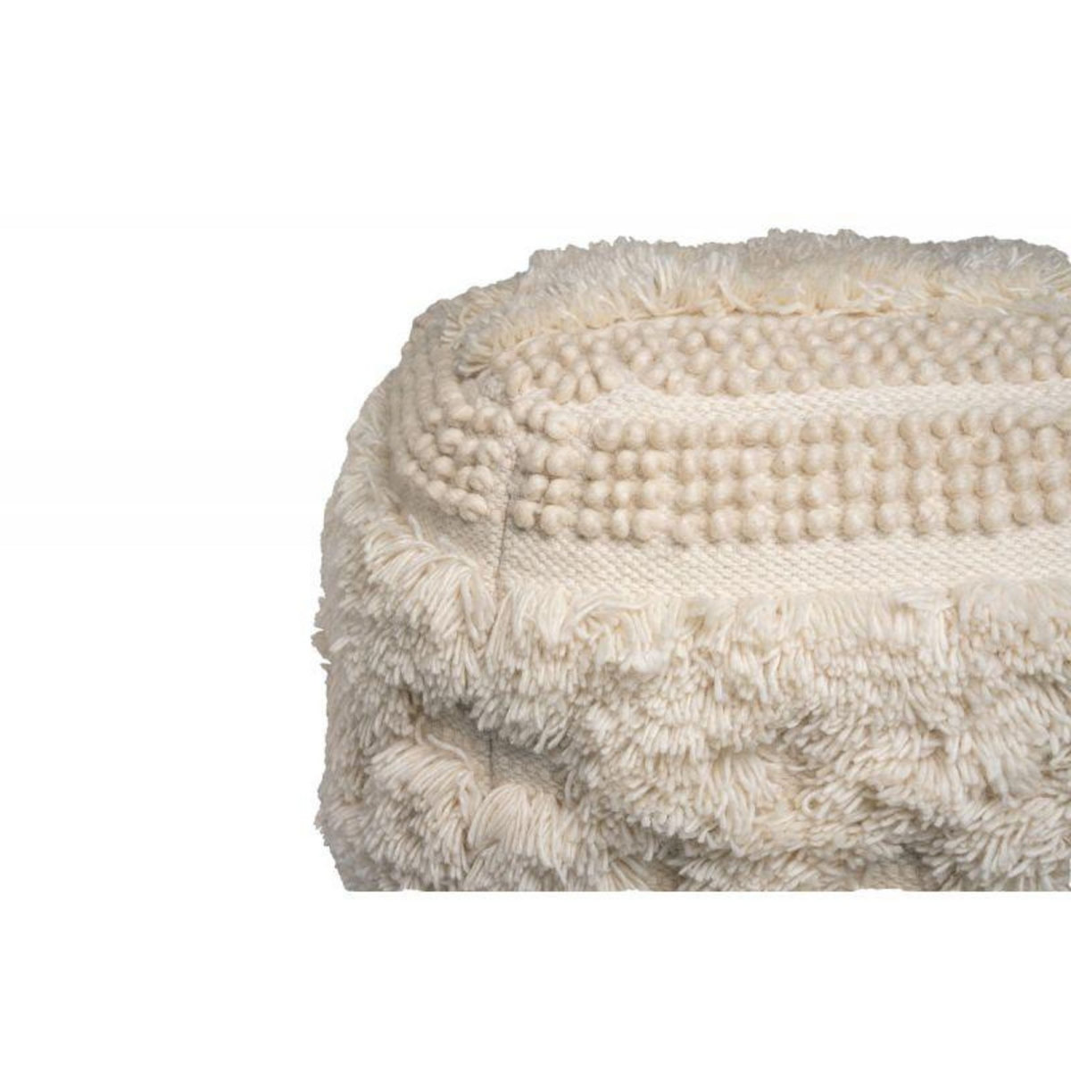 Paris Prix Pouf Bohème Fait à la Main  Bohist  50cm Naturel