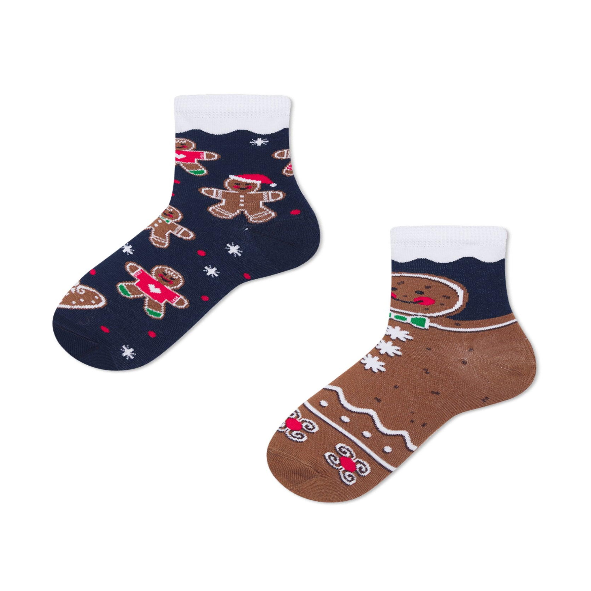 MANY MORNINGS Chaussettes enfants biscuit de noël. Coloris disponibles : Multicolore