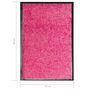Voir la diapositive 6 : VIDAXL Paillasson lavable Rose 40x60 cm