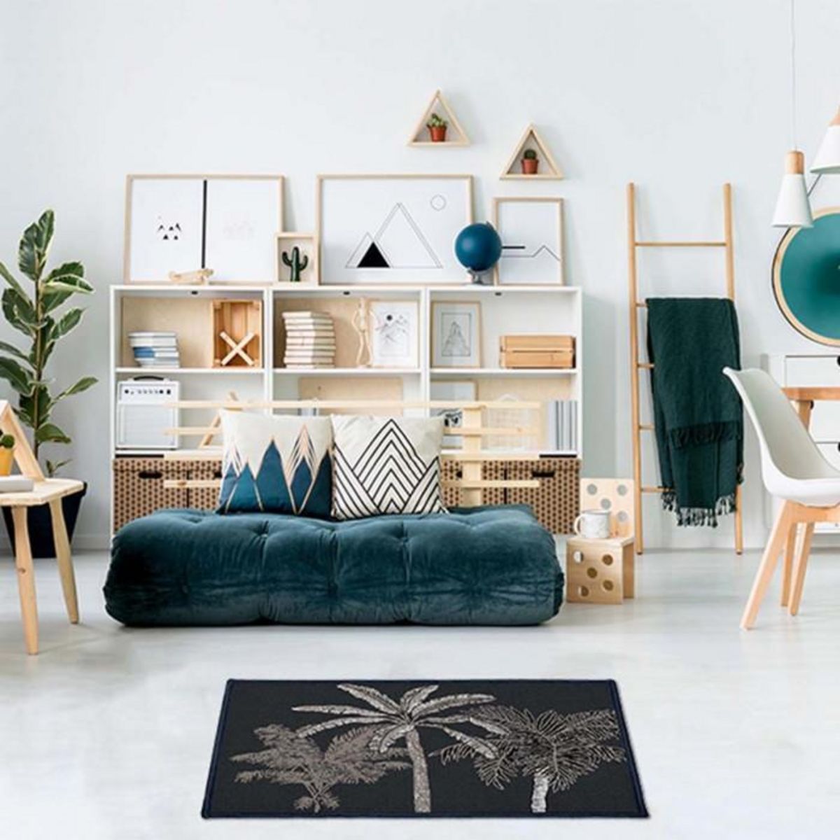 Paris Prix Tapis Déco Rectangle  Cocoty  40x60cm Noir