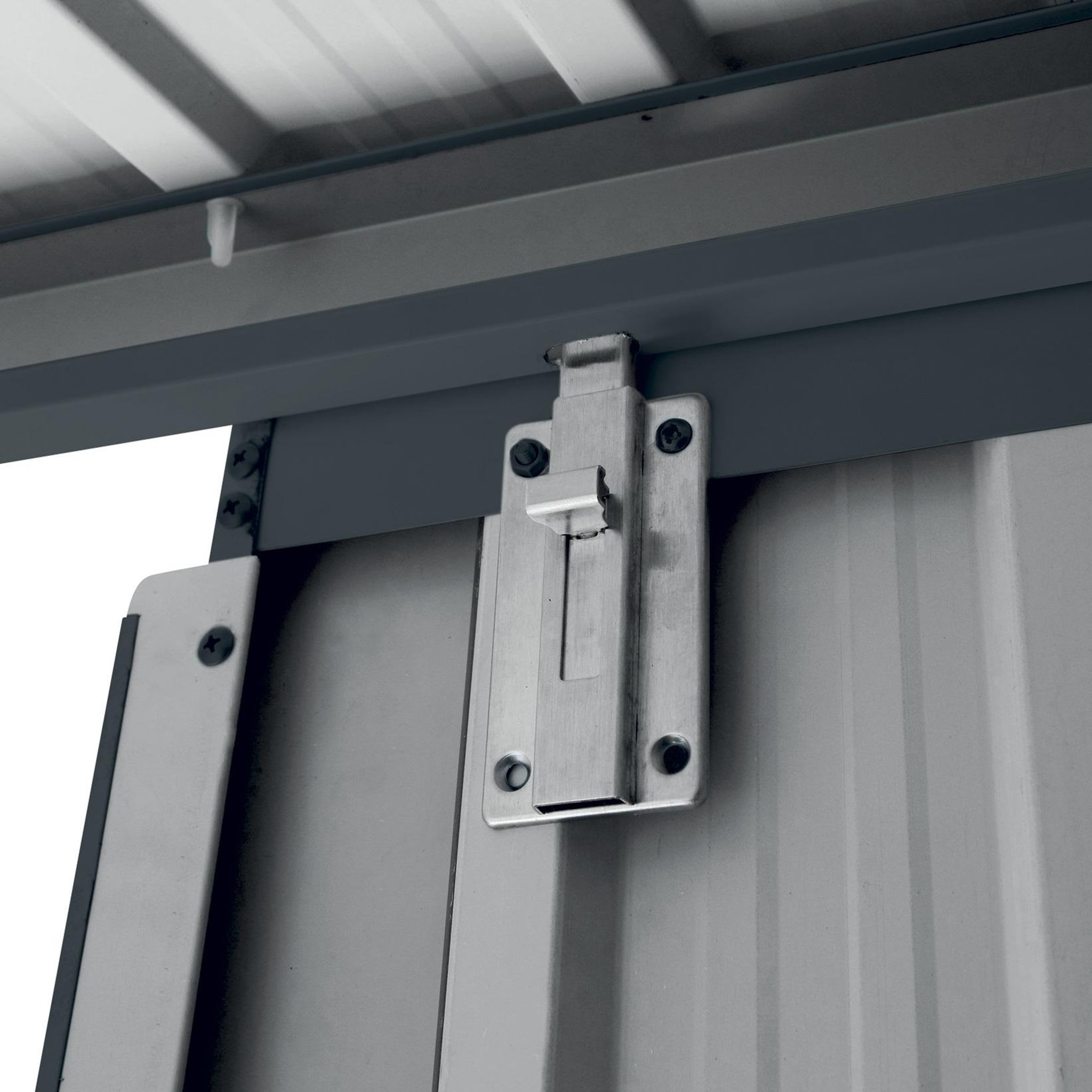 Voir la diapositive 5 : WERKAPRO Abri jardin métal 1,3m2  1.47x0.86 h1.34m  WERKA PRO