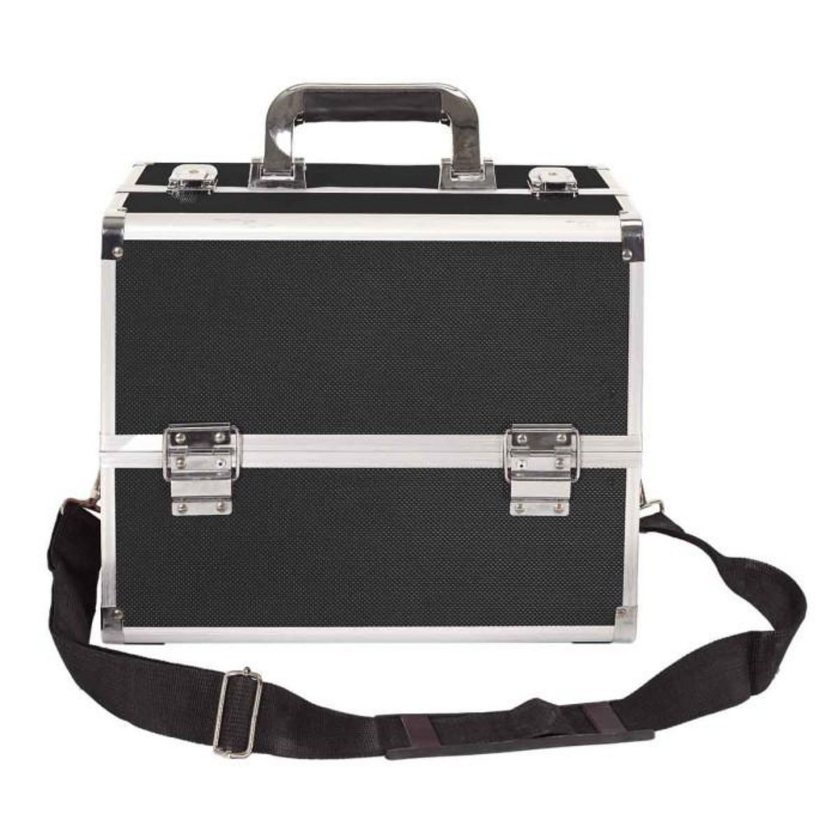 Paris Prix Mallette de Rangement Cosmétique  Vanity  32cm Noir