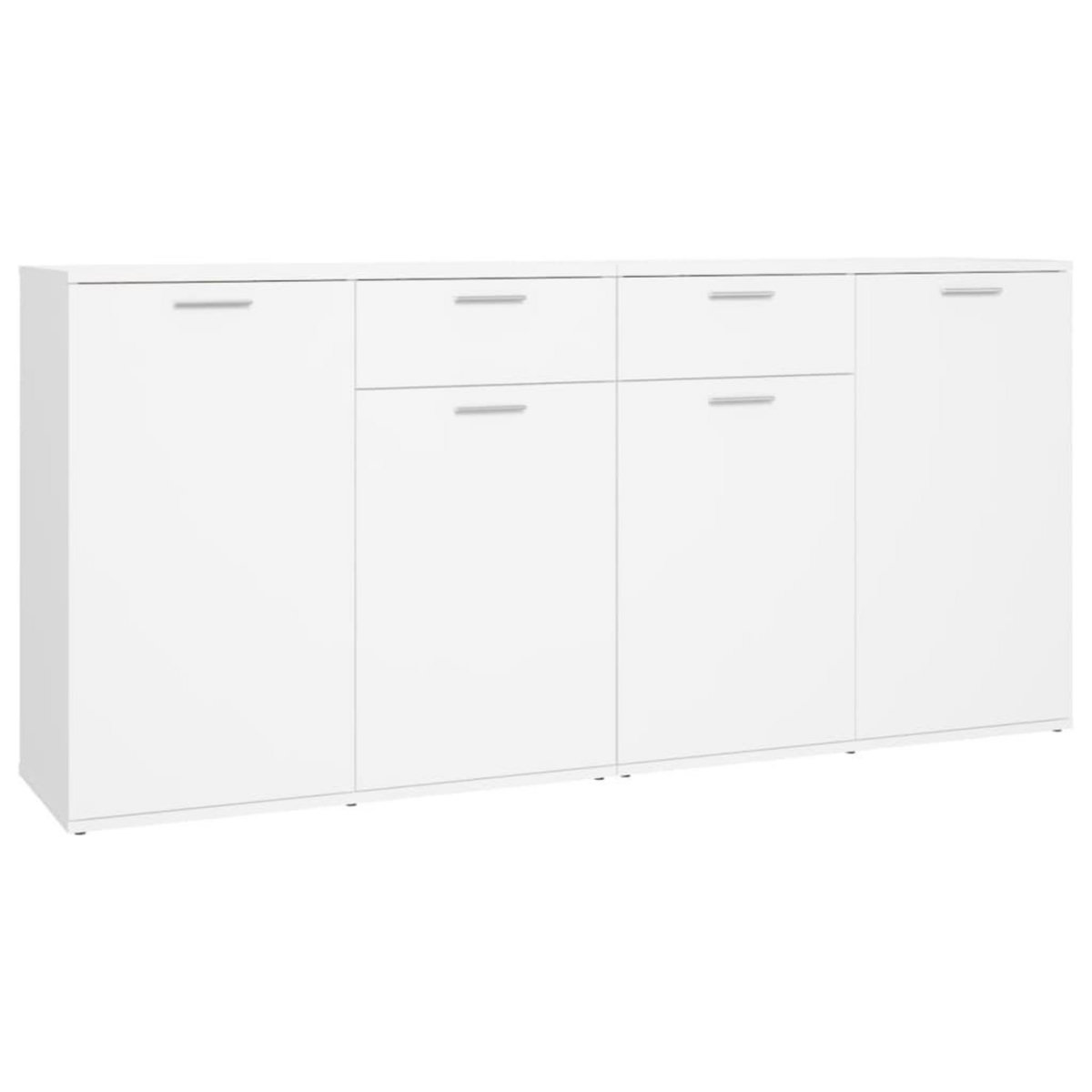 VIDAXL Buffet Blanc 160x36x75 cm Bois d'ingenierie