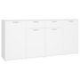 Voir la diapositive 2 : VIDAXL Buffet Blanc 160x36x75 cm Bois d'ingenierie