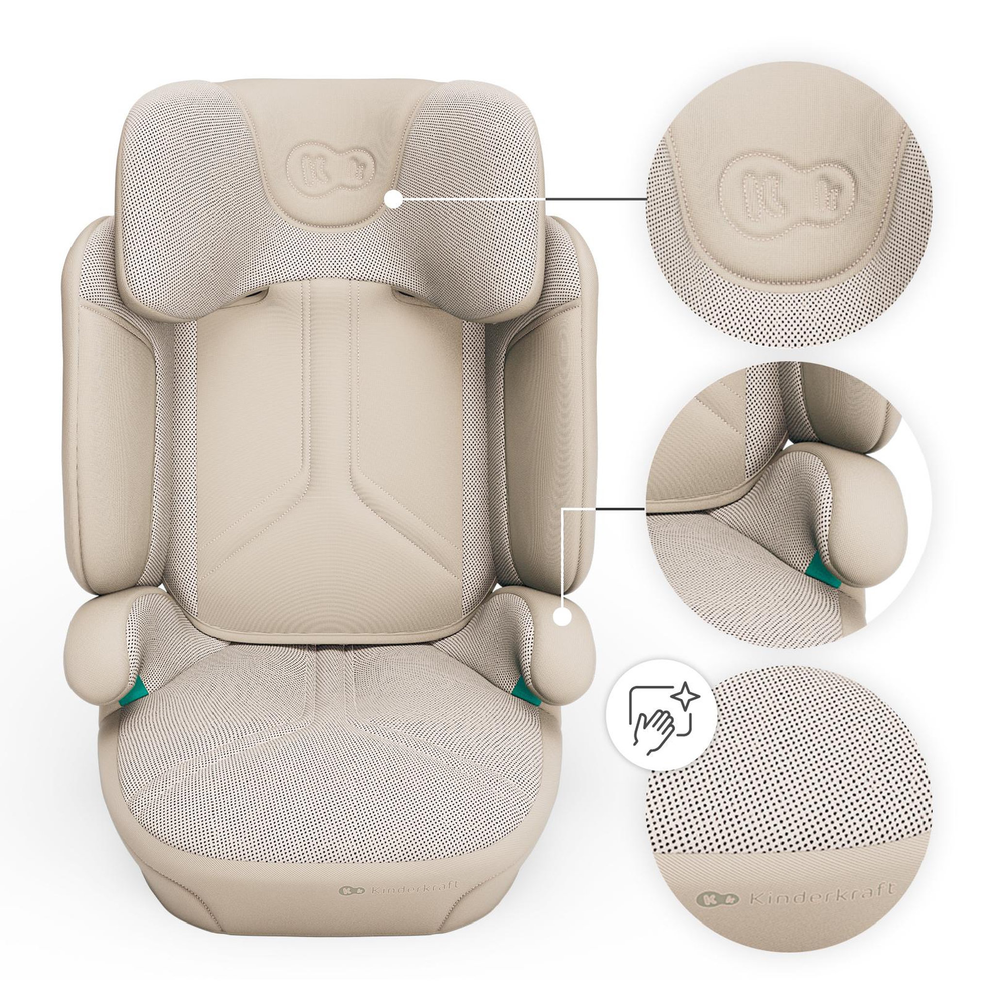 Voir la diapositive 5 : KINDERKRAFT Siège auto évolutif pour enfants de 100 à 150 cm
