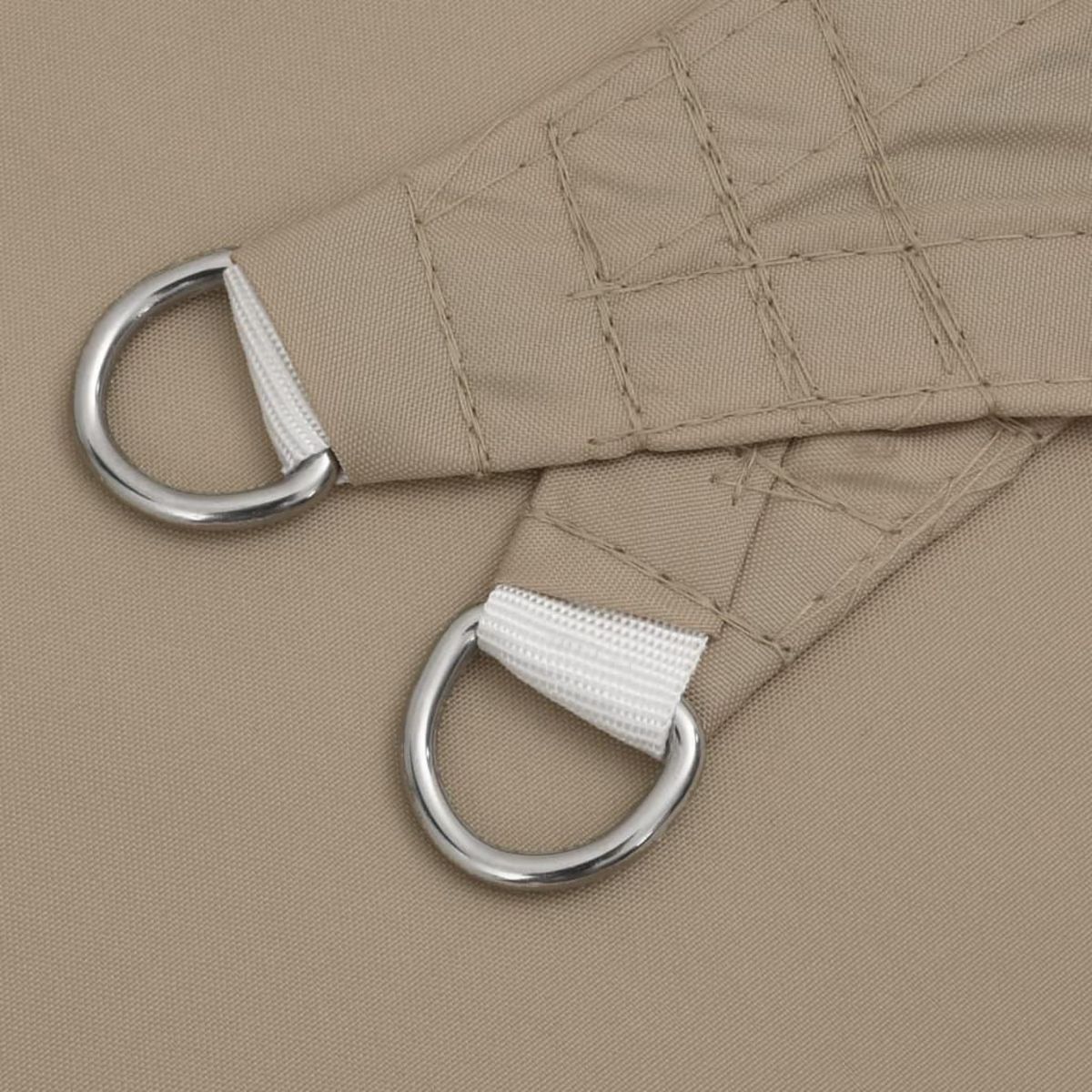 VIDAXL Voile de parasol tissu oxford carre 2,5x2,5 m taupe