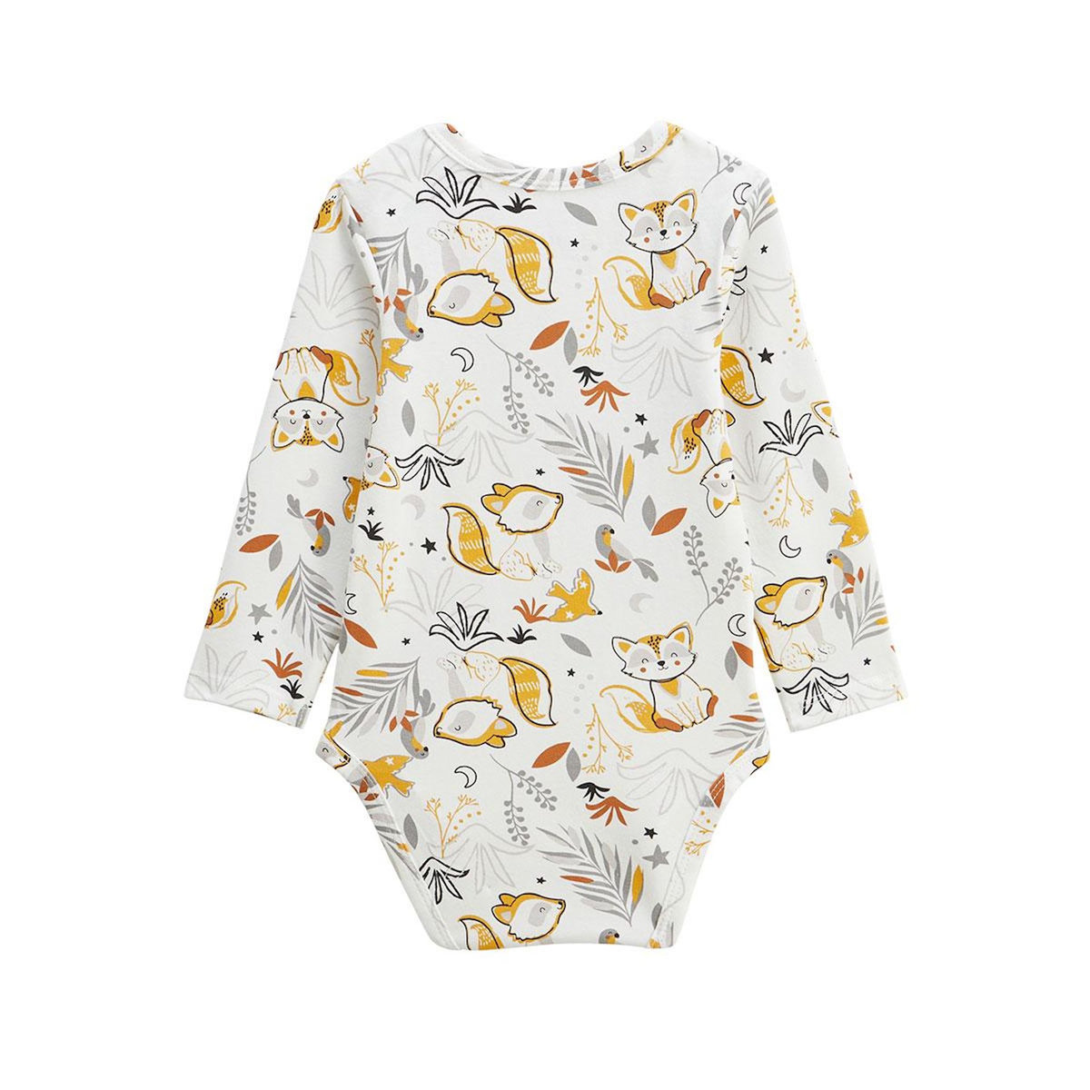 Petit Béguin Lot de 2 bodies bébé manches longues Petit Loup