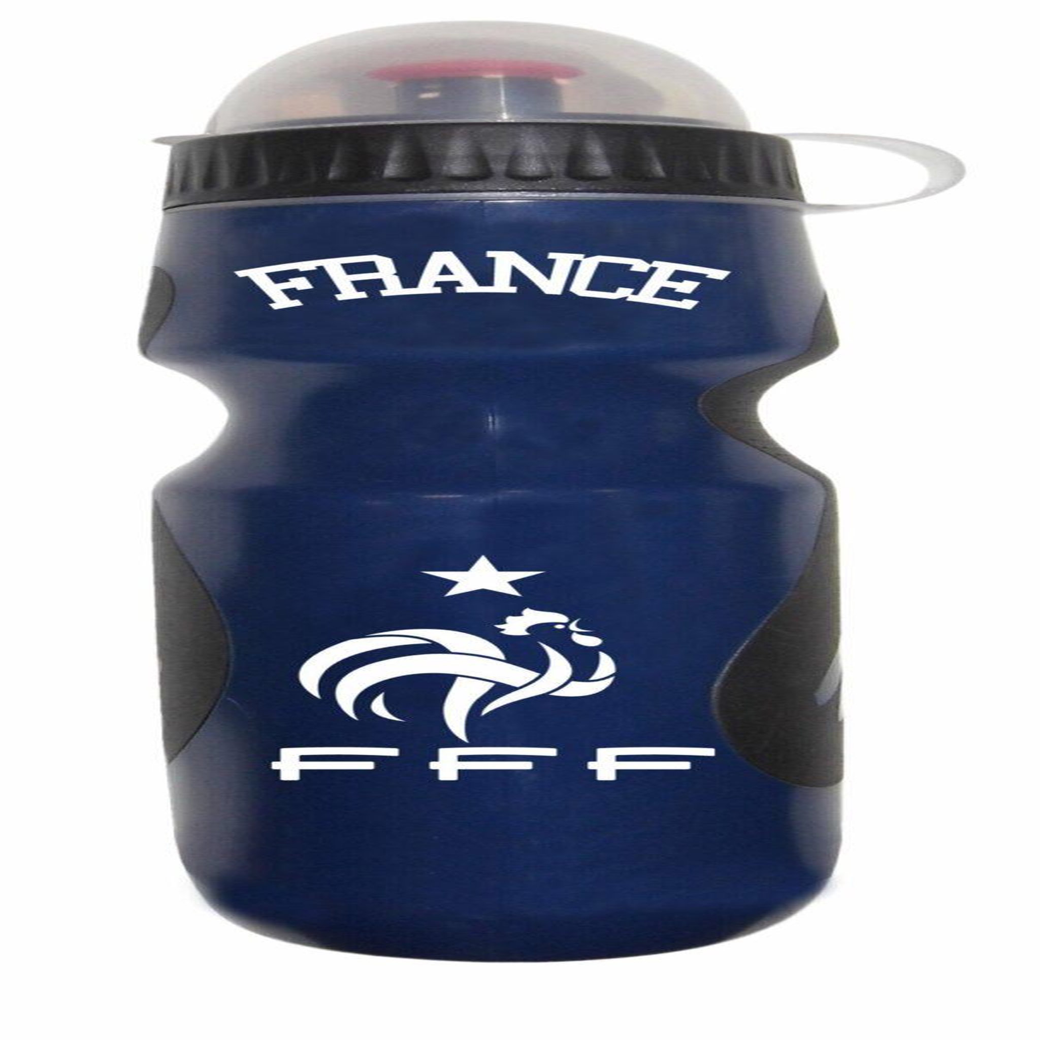 FFF Gourde de sport - Fédération Française de Football - En plastique - Contenance : 600 ml