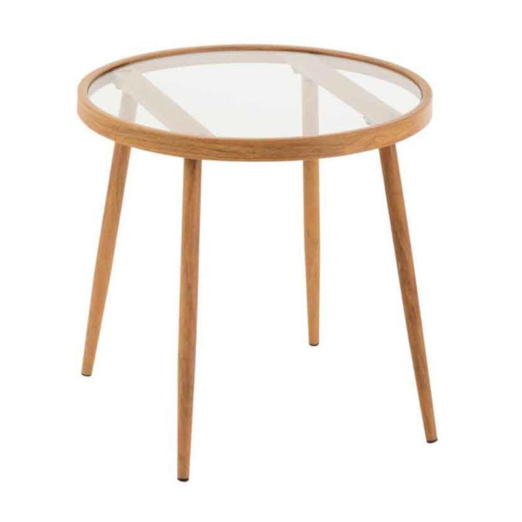 Voir la diapositive 1 : J-LINE Table gigogne design  fuolas  50cm naturel