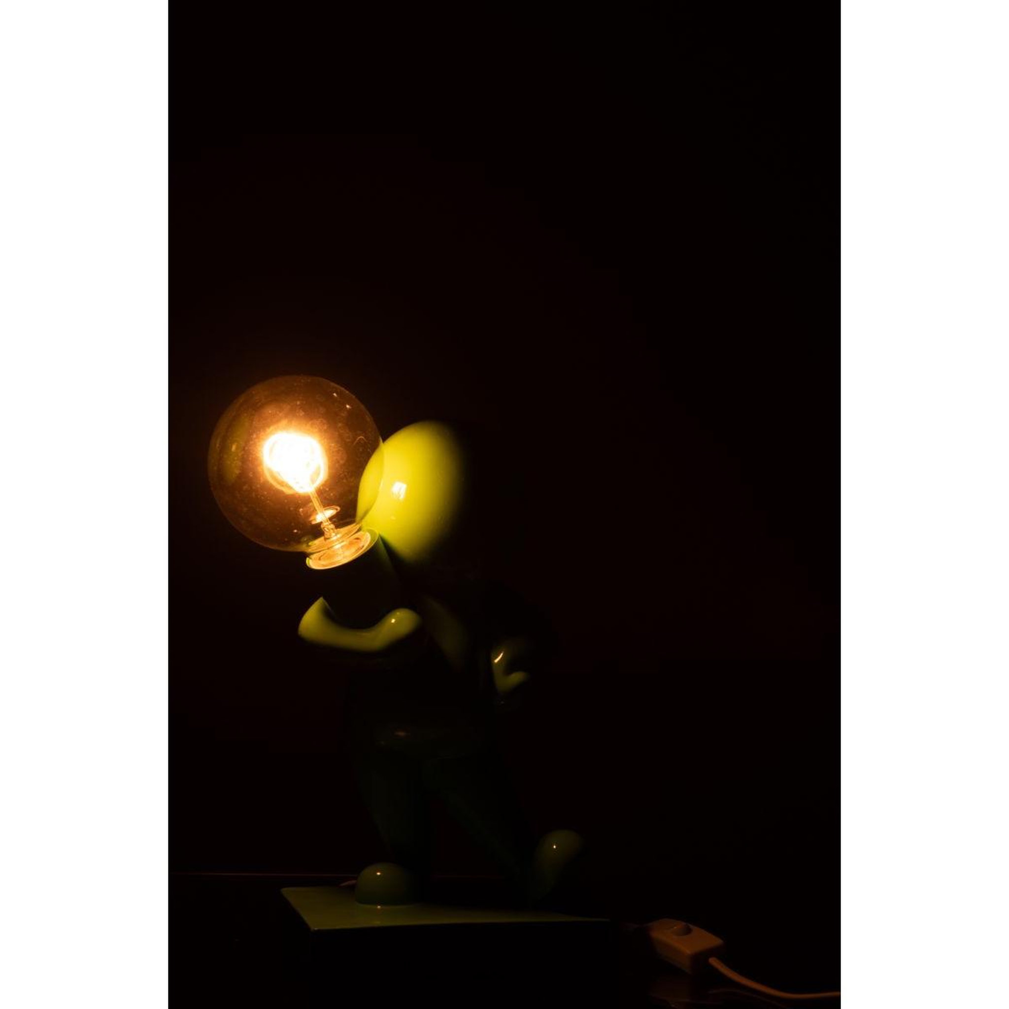 Voir la diapositive 4 : J-LINE Lampe à poser en résine  marcel  30cm vert
