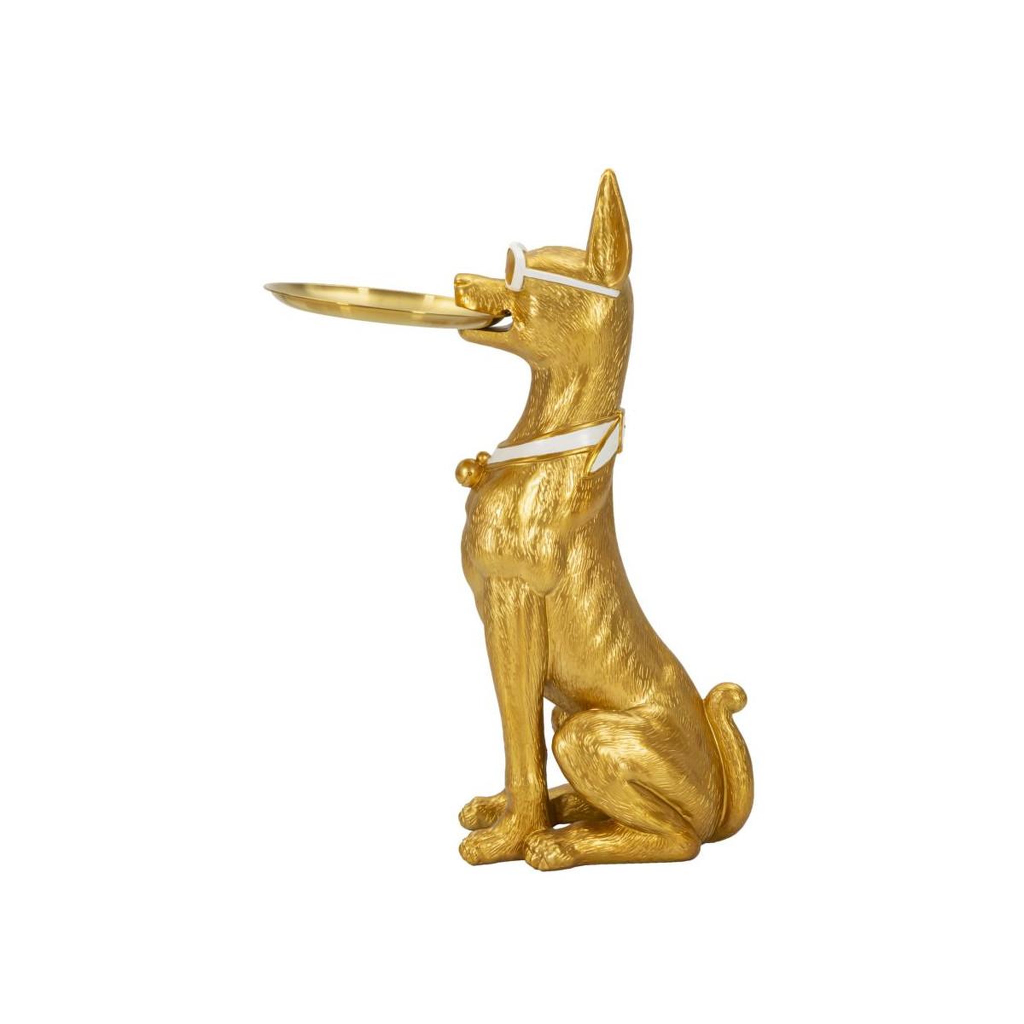 Voir la diapositive 3 : Paris Prix Vide-poche statue chien  muscle  74cm or