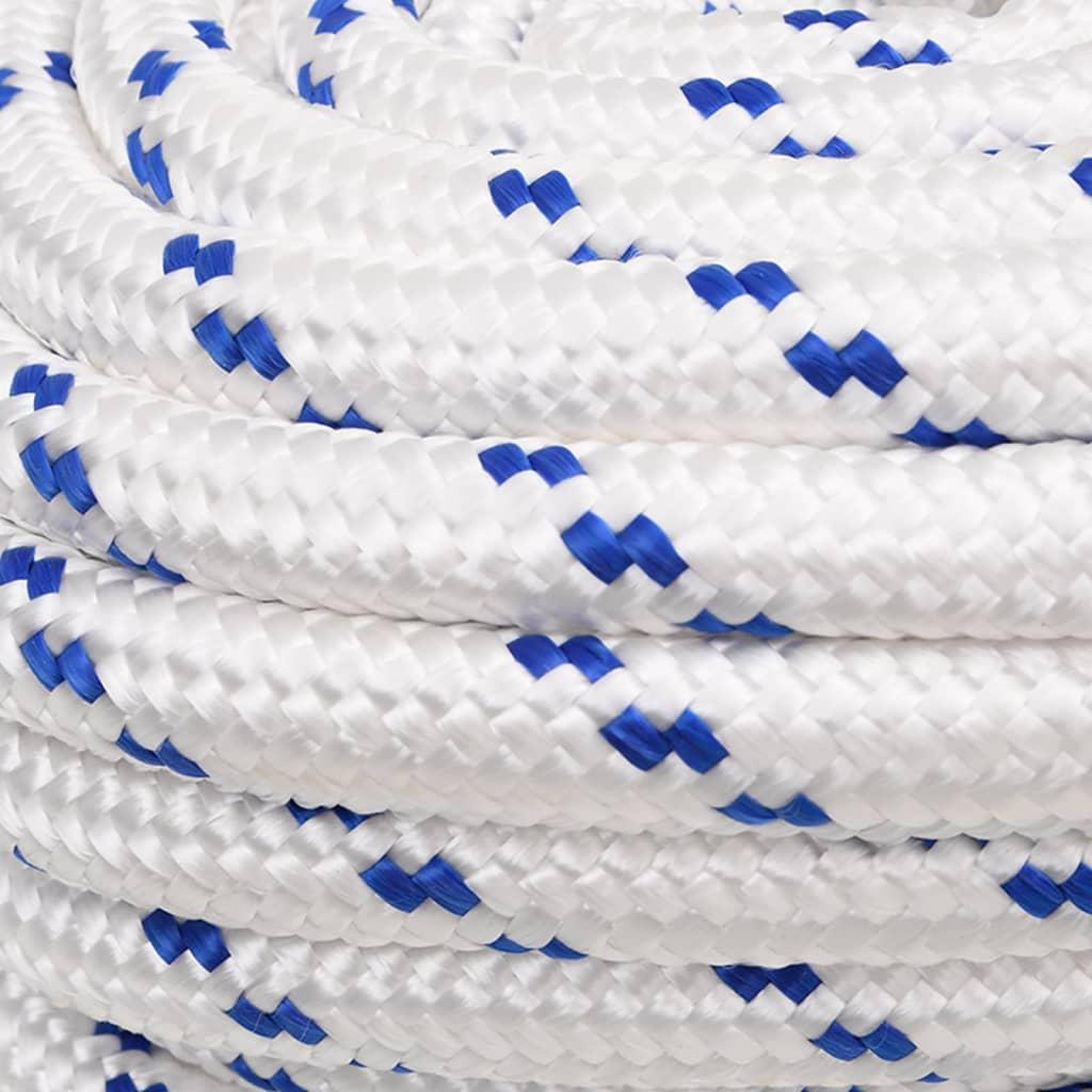 Voir la diapositive 4 : VIDAXL Corde de bateau Blanc 20 mm 50 m Polypropylene
