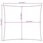 Voir la diapositive 6 : VIDAXL Voile de parasol Tissu Oxford carre 2,5x2,5 m Terre cuite