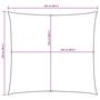 Voir la diapositive 6 : VIDAXL Voile de parasol Tissu Oxford carre 2,5x2,5 m Terre cuite