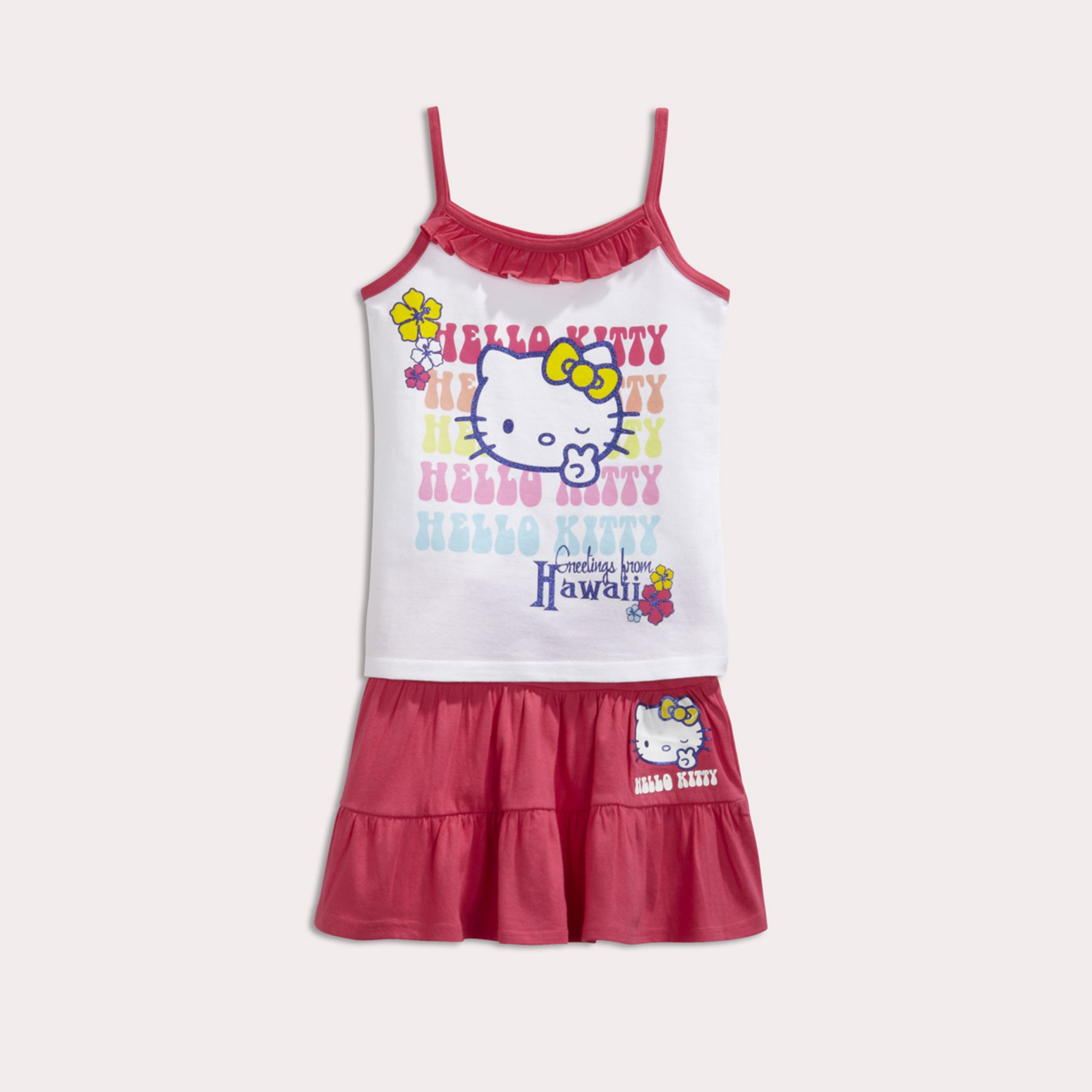 Débardeur Hello Kitty Pailleté Rose - Taille XL - Doigt Moyen Motif - Neuf Avec étiquettes - Unisexe Adulte