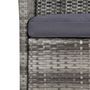 Voir la diapositive 4 : VIDAXL Ensemble a manger d'exterieur 11pc coussins Resine tressee Gris
