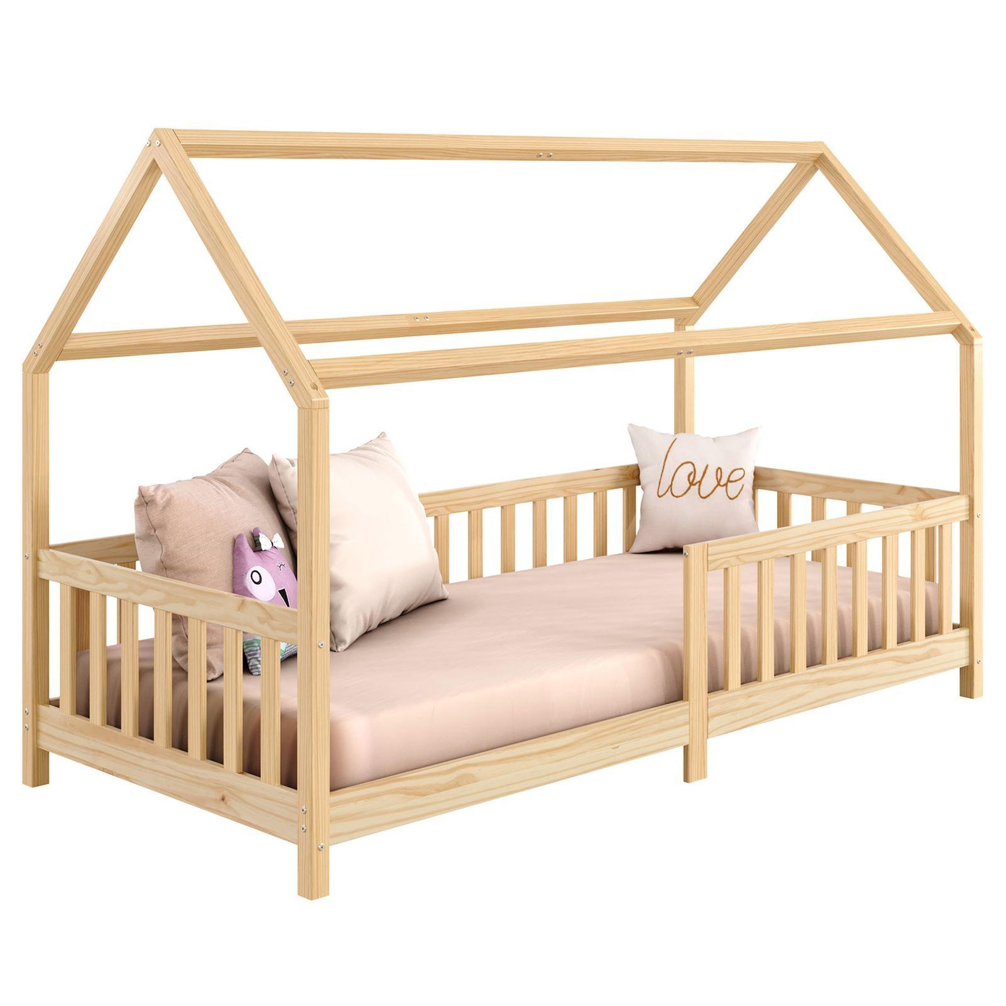 Voir la diapositive 1 : IDIMEX Lit cabane nina 90 x 190 cm, en pin massif