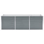 Voir la diapositive 3 : VIDAXL Lit sureleve de jardin Acier galvanise 240x80x77 cm Gris