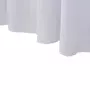 VIDAXL Nappes elastiques de table avec jupon 2 pcs 243x76x74cm Blanc
