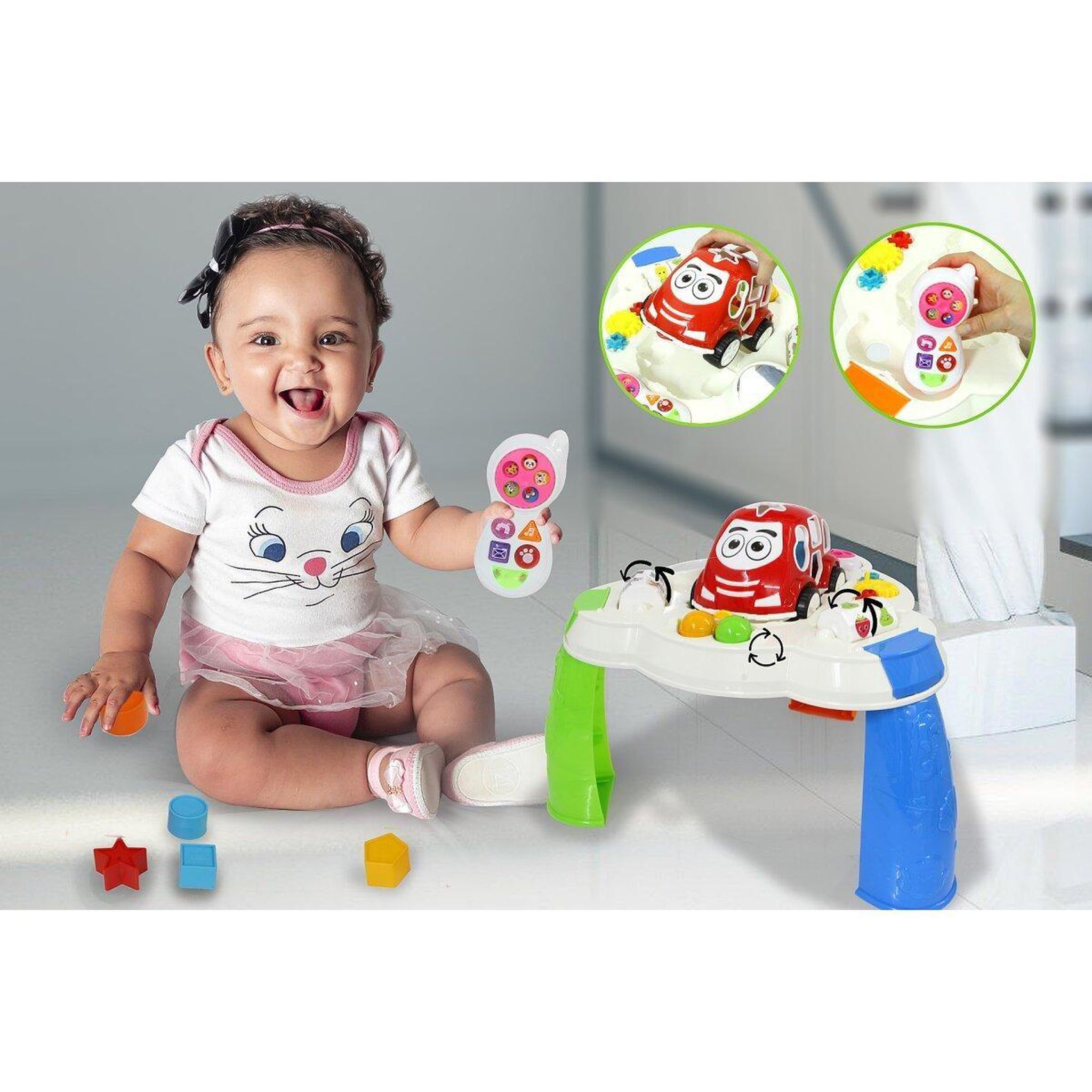 Voir la diapositive 2 : Jamara Table de jeu avec voiture moulée et téléphone portable