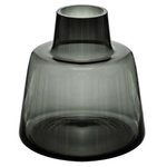 ATMOSPHERA Vase Epaule Design en Verre  Yliana  23cm Gris