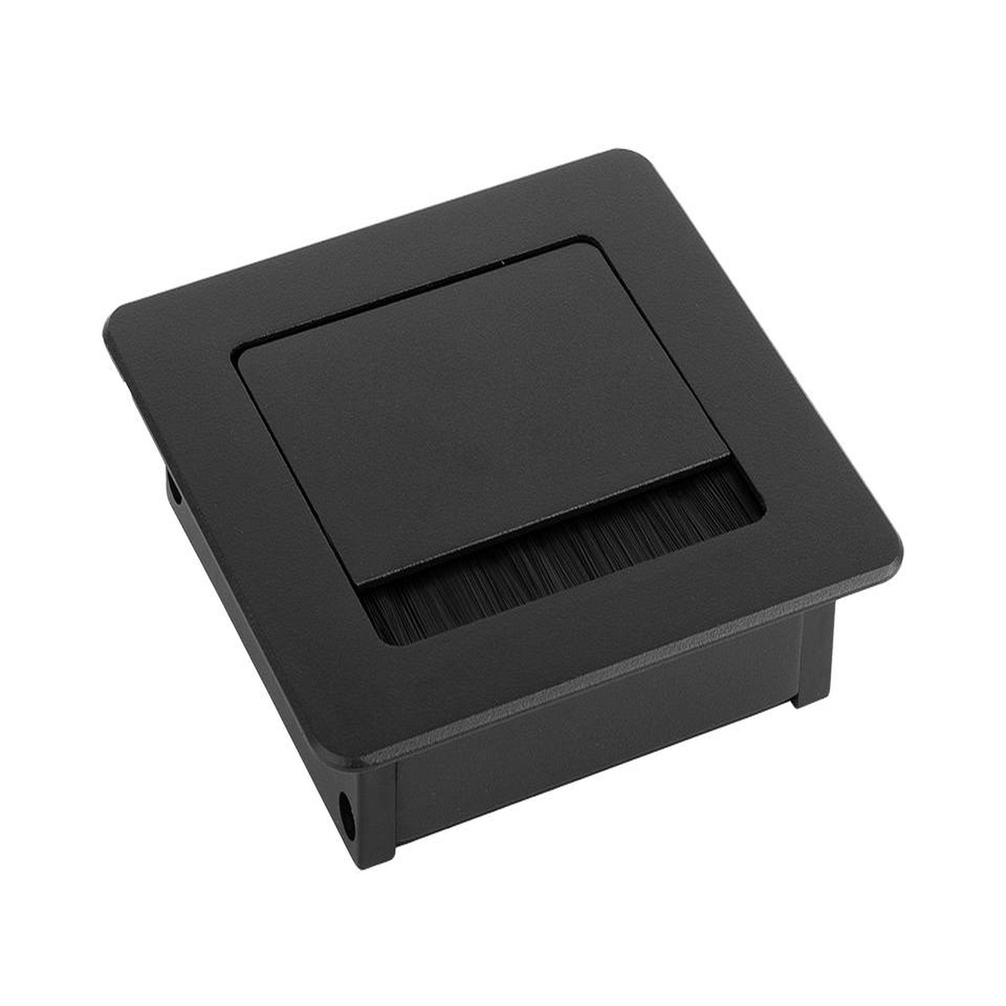 CENTRALE BRICO Passe-câble alu 100x100x29mm noir