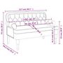 Voir la diapositive 6 : VIDAXL Banc avec dossier gris fonce 119,5x64,5x75 cm velours
