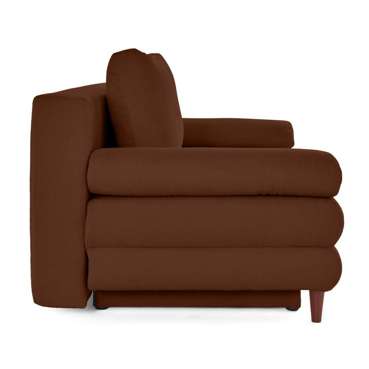 BEST MOBILIER Wonder - canapé 3 places convertible avec coffre en velours côtelé