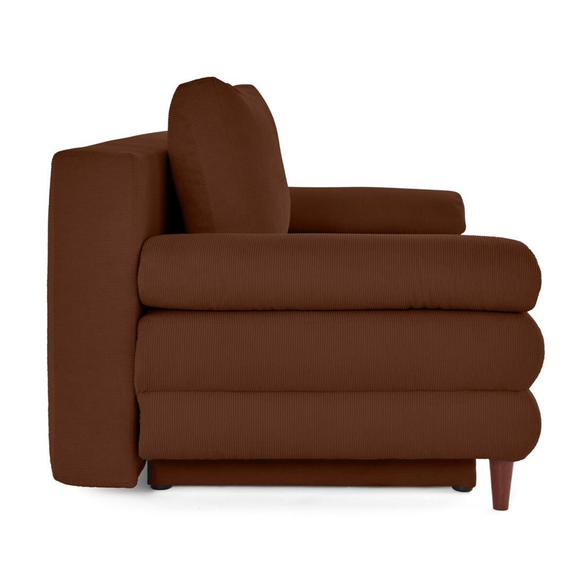 BEST MOBILIER Wonder - canapé 3 places convertible avec coffre en velours côtelé