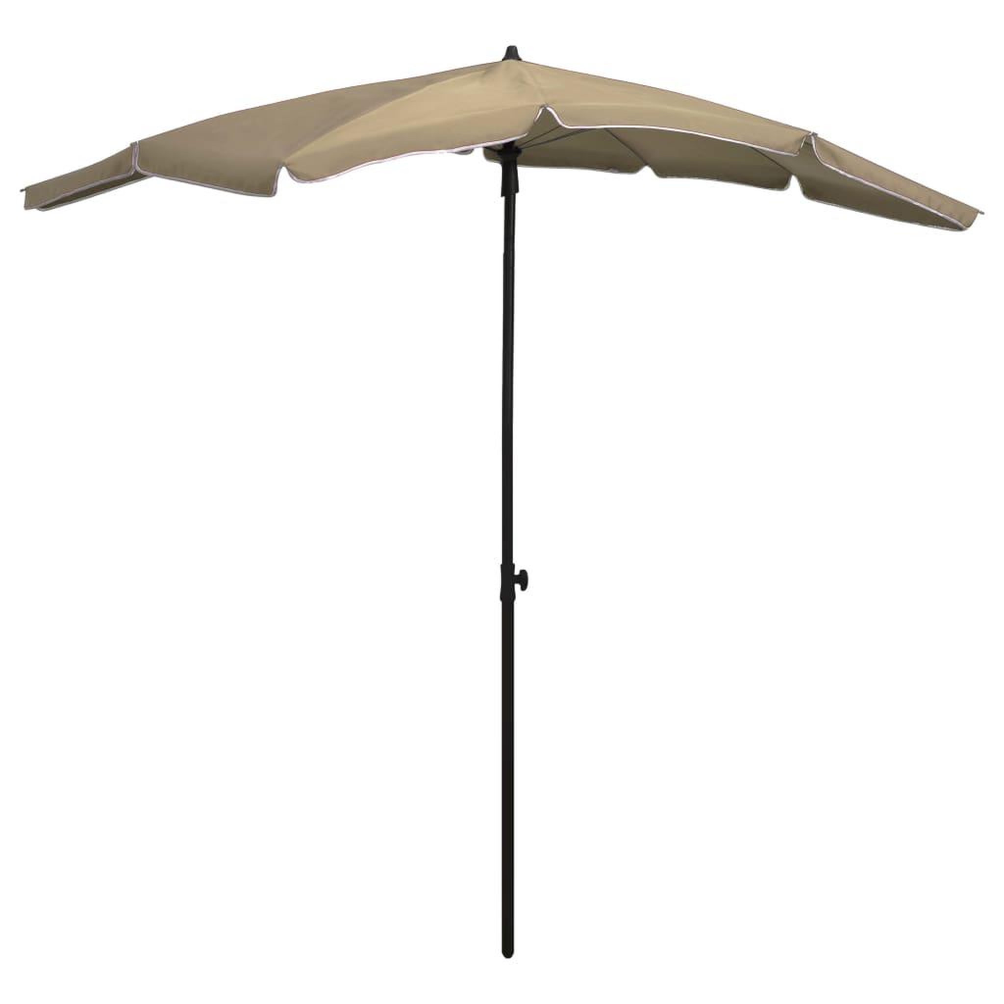 Voir la diapositive 1 : VIDAXL Parasol de jardin avec mat 200x130 cm taupe