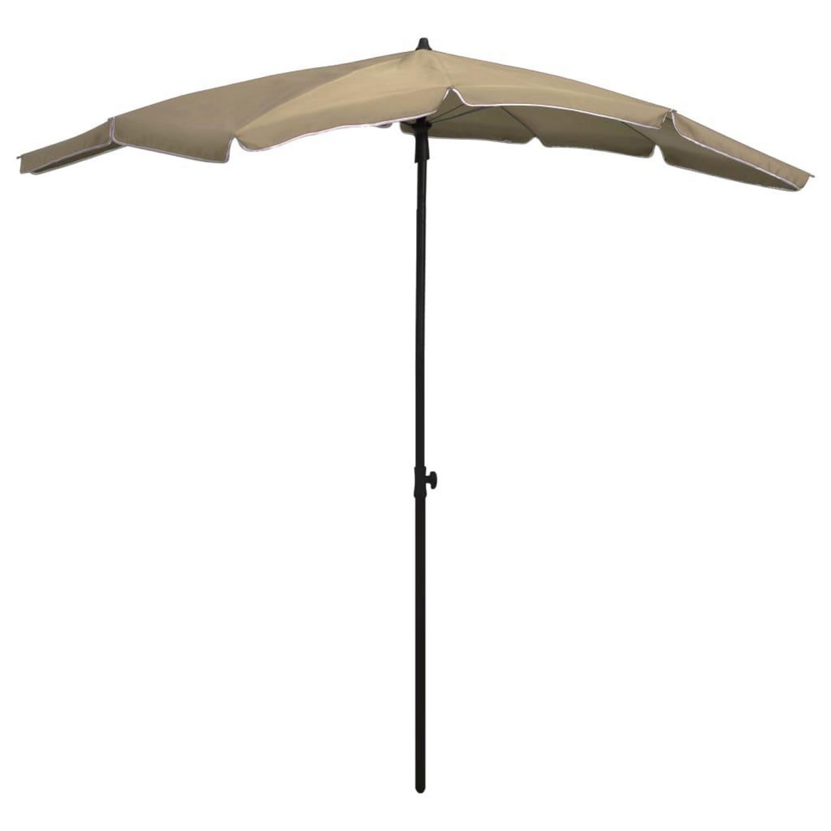 VIDAXL Parasol de jardin avec mat 200x130 cm taupe