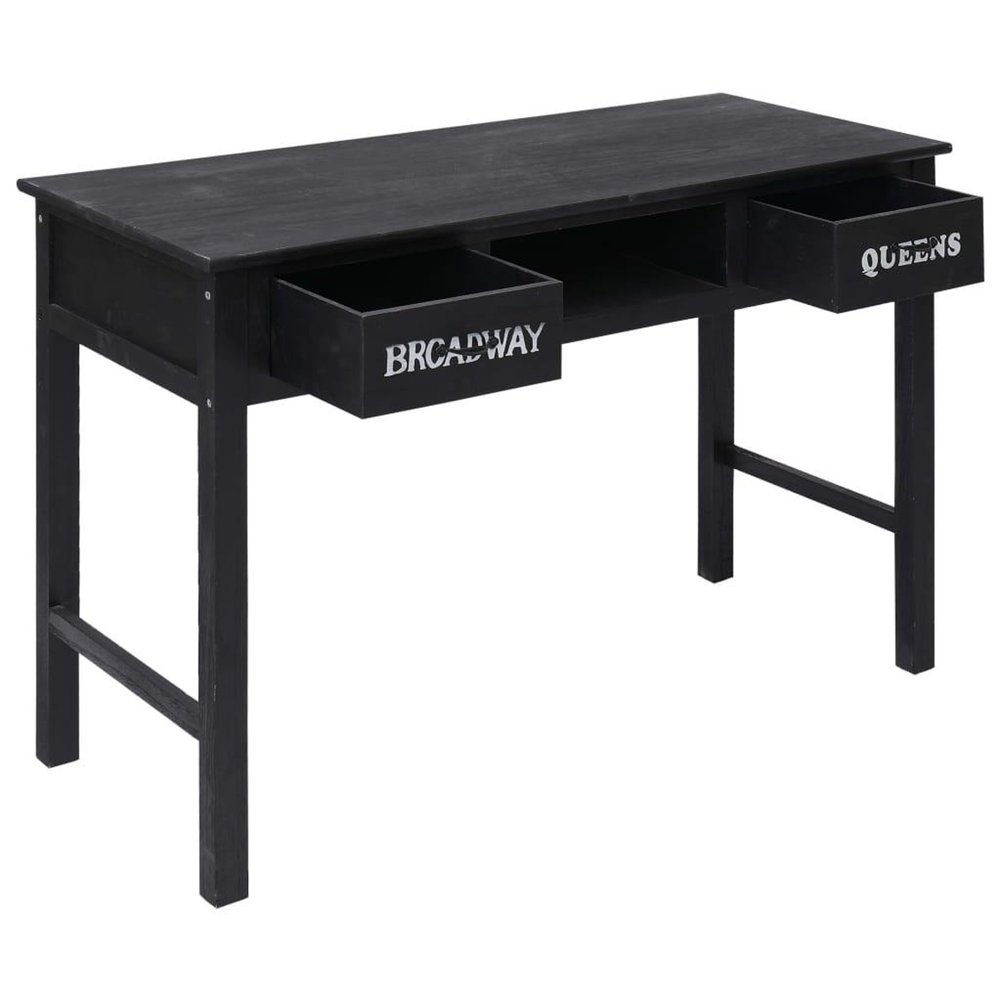 Voir la diapositive 2 : VIDAXL Table console Noir 110x45x76 cm Bois