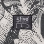 Voir la diapositive 2 : FIVE Housse à repasser 5 couches imprimé tropical - Noir et blanc