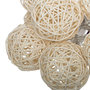 Voir la diapositive 2 : ATMOSPHERA Guirlande lumineuse 10 boules LED en rotin