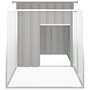 Voir la diapositive 4 : VIDAXL Clapier Gris 200x91x100 cm Acier galvanise