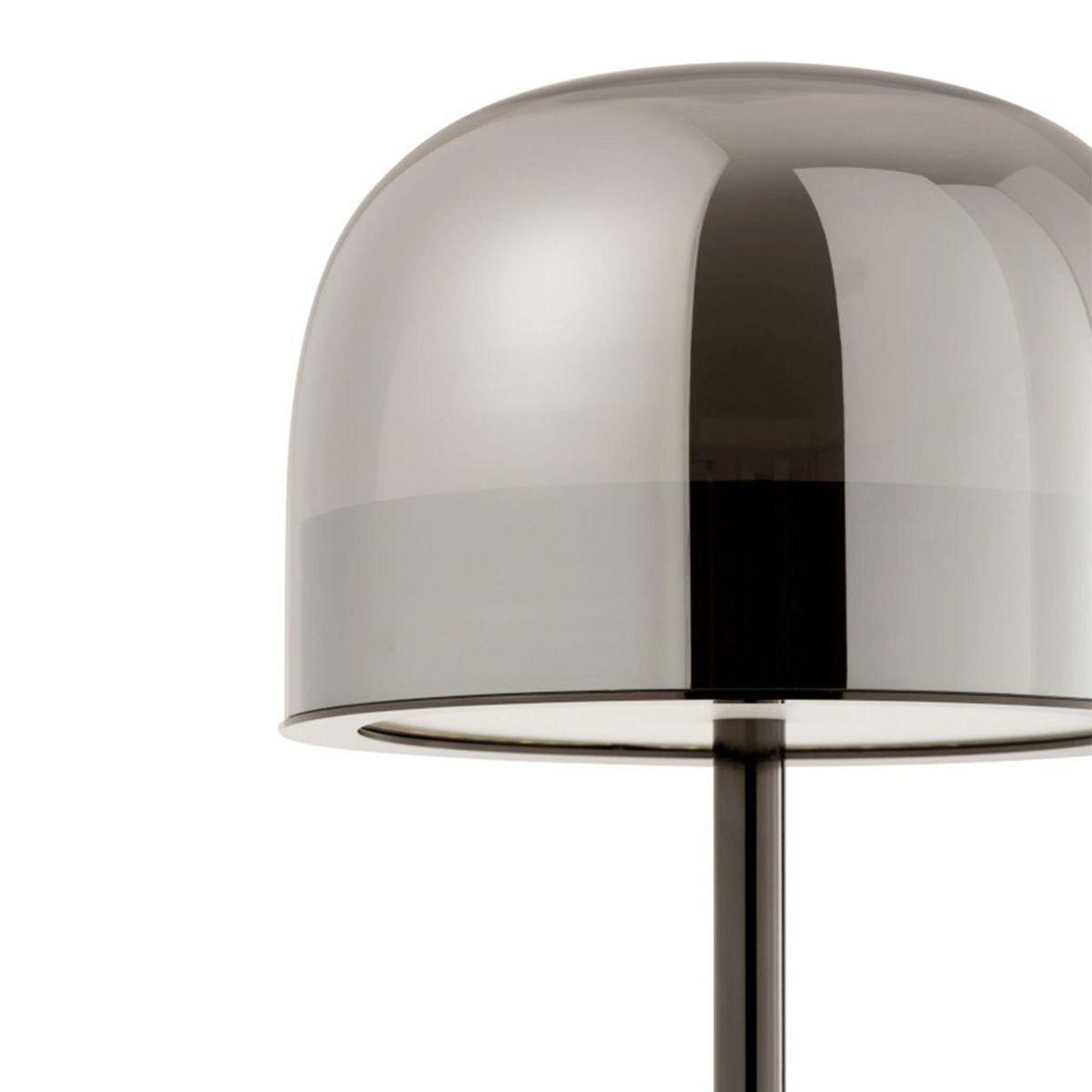 Voir la diapositive 5 : J-LINE Lampe à Poser Verre & Métal  Topja  44cm Argent