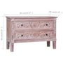 Voir la diapositive 6 : VIDAXL Buffet avec 2 tiroirs 90x30x60 cm Bois d'acajou massif