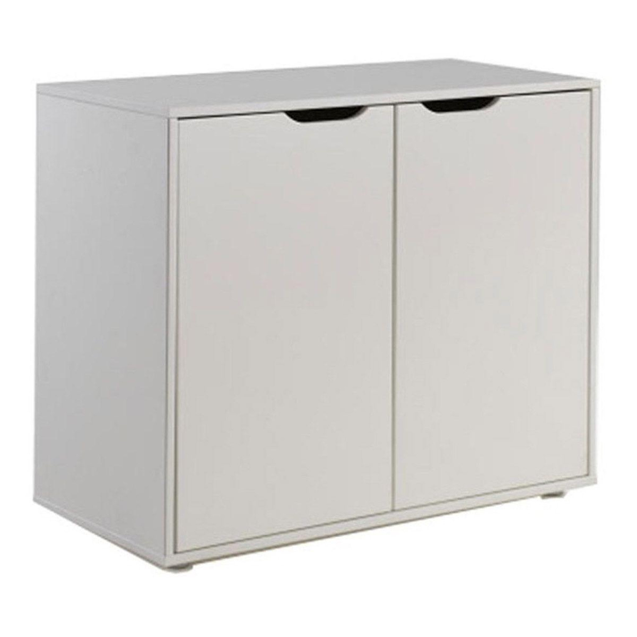 Paris Prix Commode 2 portes enfant  pino  86cm blanc
