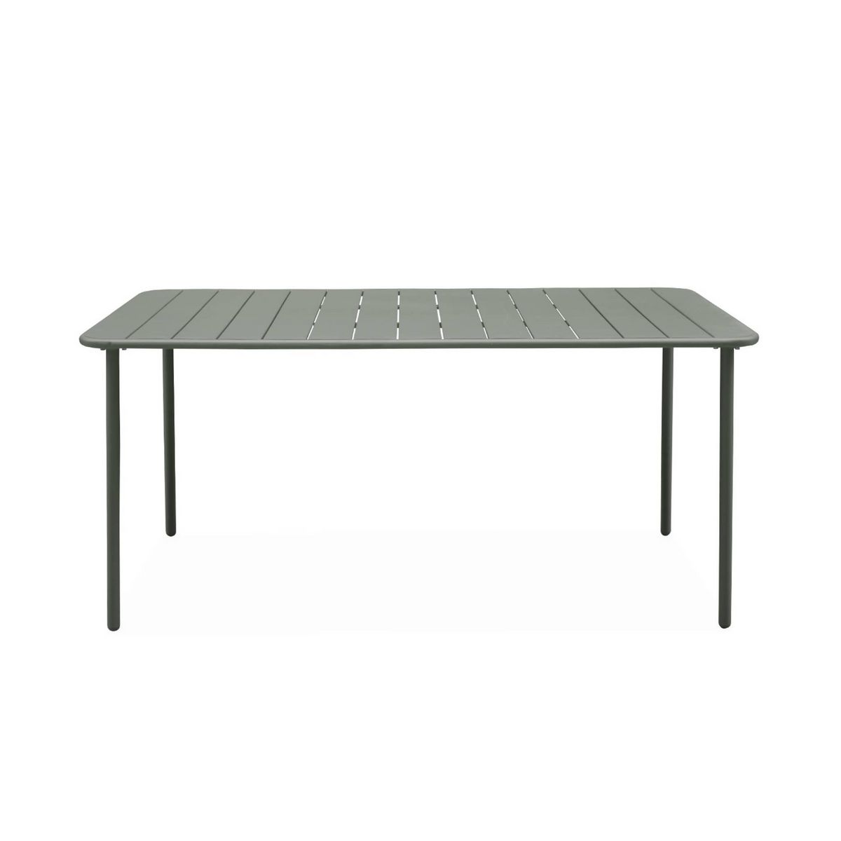 SWEEEK Table de jardin métal 6-8 places, Amelia 160x90xH72.5cm