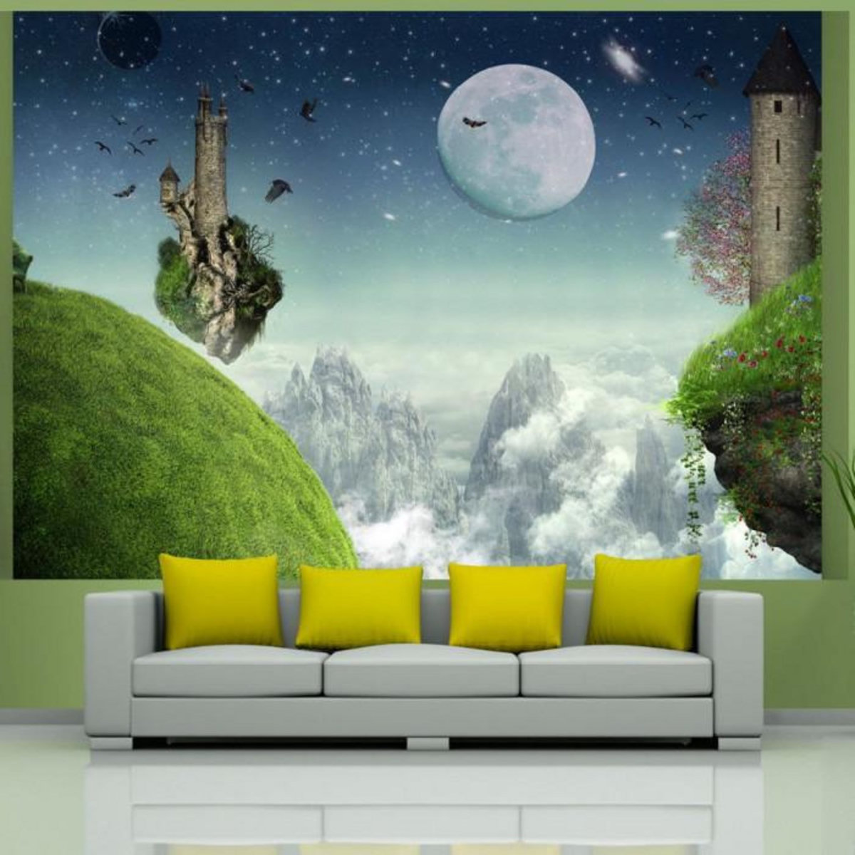 Paris Prix Papier Peint  Flight Over the Mountains