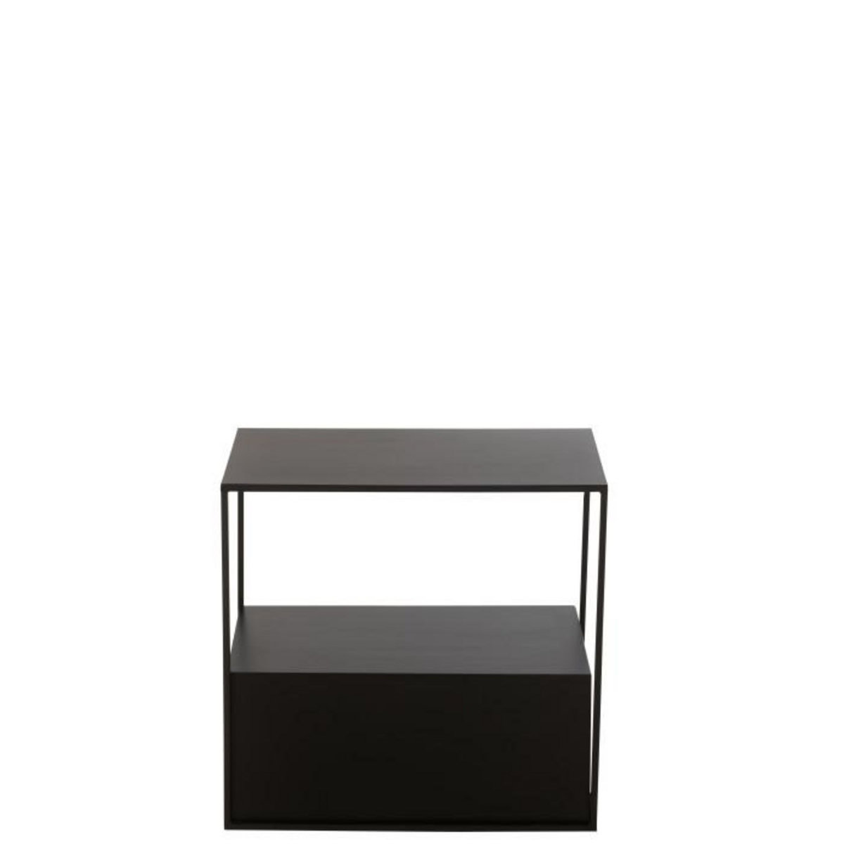 Paris Prix Table d'Appoint en Métal  Maryanne  57cm Noir