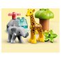 Voir la diapositive 5 : LEGO Duplo 10971 Animaux sauvages d'Afrique, Jouet sur le Safari pour Enfants de 2 Ans avec Figurines d'Éléphant et de Girafe, avec Tapis de Jeu