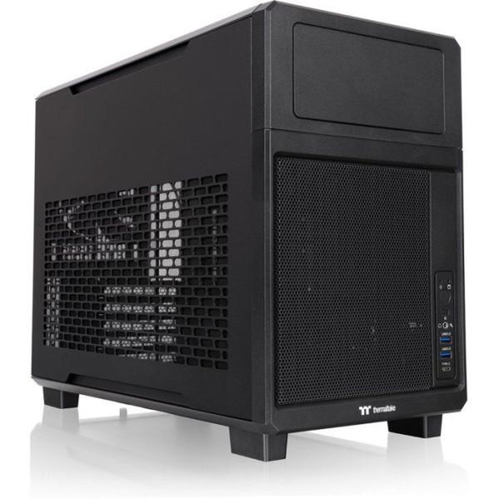 Voir la diapositive 2 : Thermaltake Boîtier PC - THERMALTAKE - TR200 - Noir - Mini tour - Format Micro-ATX